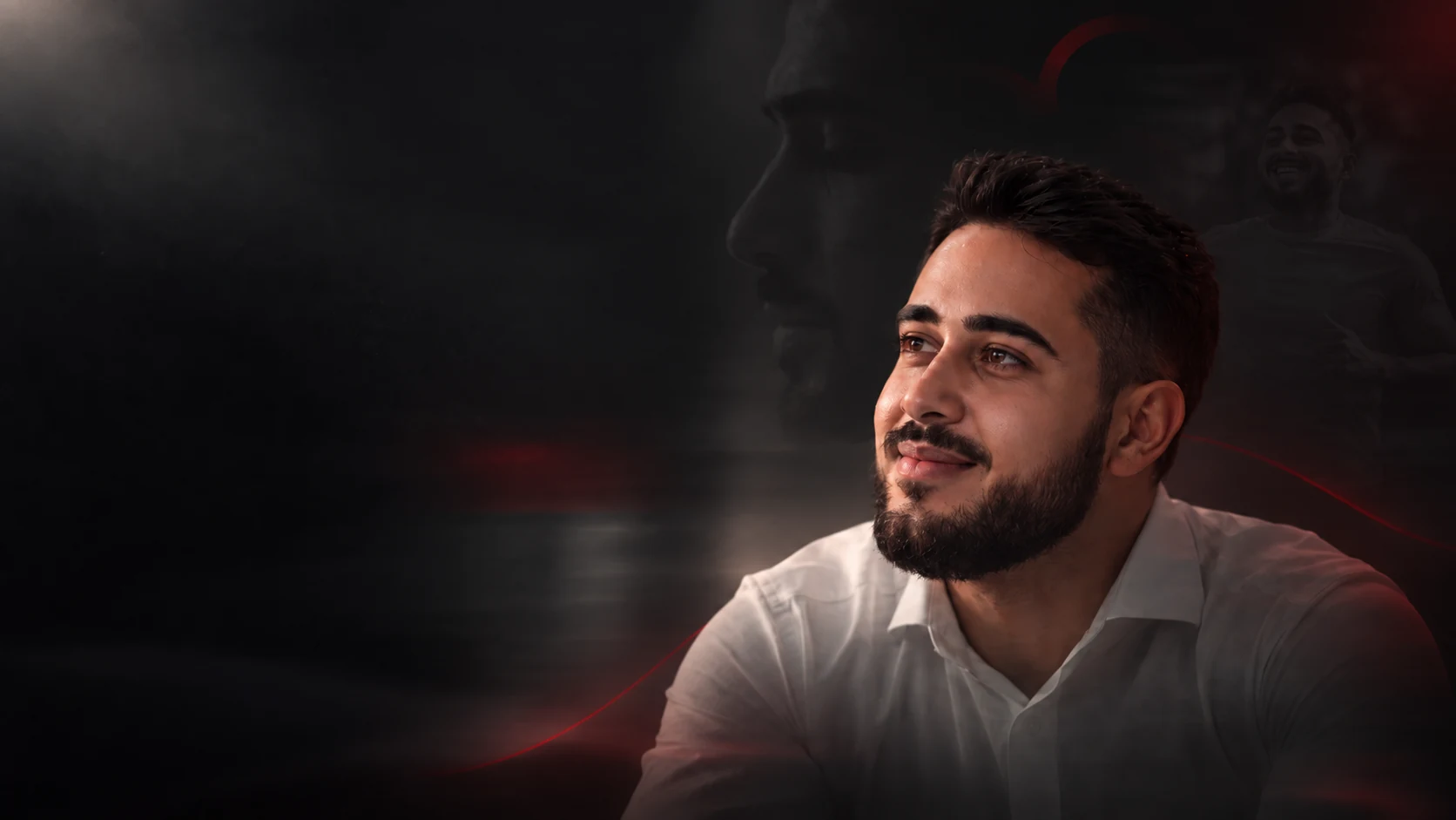 Renan Lopes em composição visual discreta para a capa do site